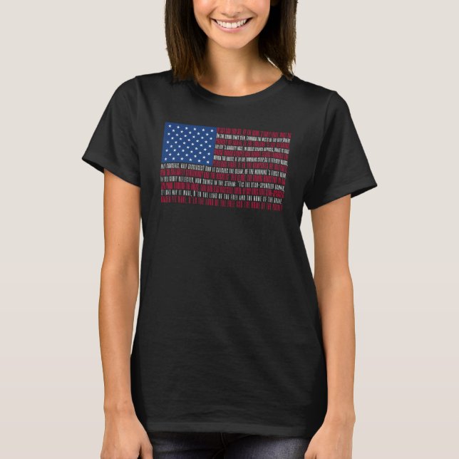 American national hymn flag T-Shirt (Front)