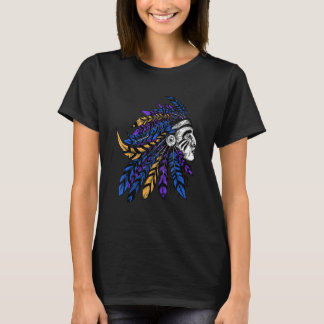 American Native Chief Feather Jewellery T-Shirt