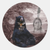 American Native Indian black bear