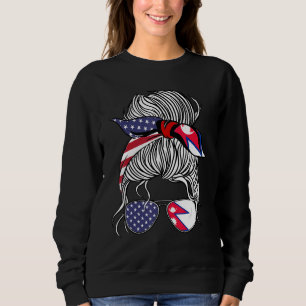 American Nepalese Patriot Flag Women Girl Nepal Gr Sweatshirt