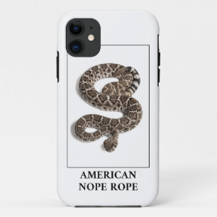 American Nope Rope - Rattlesnake Snake Danger Case-Mate iPhone Case
