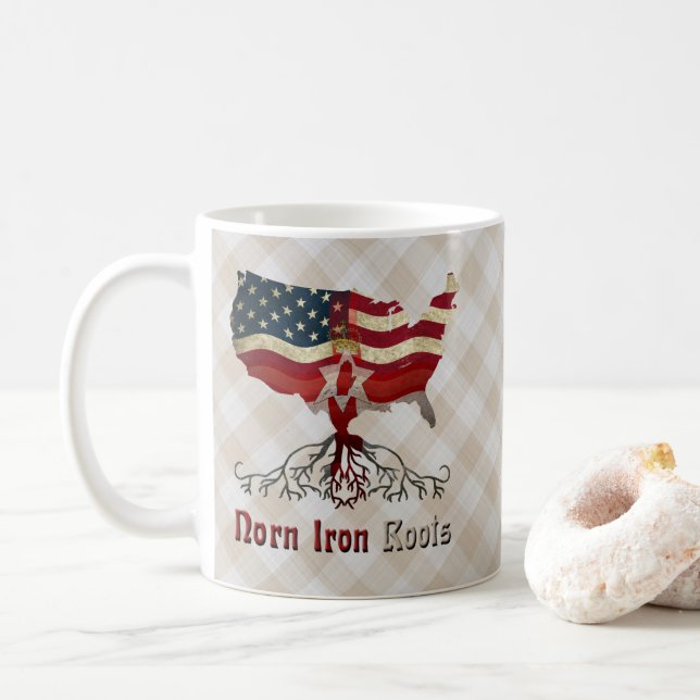 American Northern Irish Roots   Coffee Mug (With Donut)