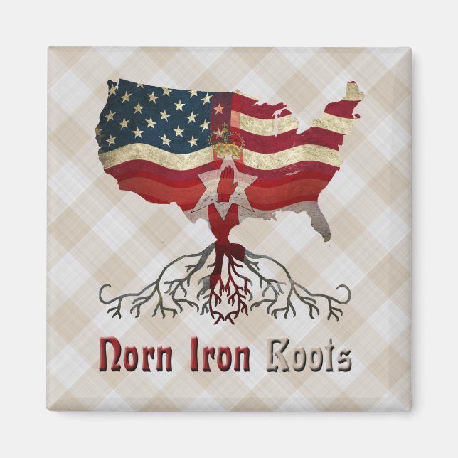 American Northern Irish Roots Magnet (Front)