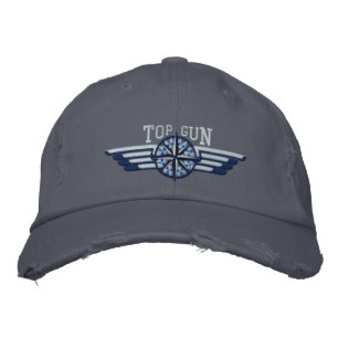 American Northern Star Compass Pilot Wings Embroidered Hat