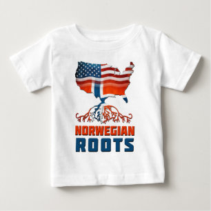 American Norwegian Roots Baby T-Shirt