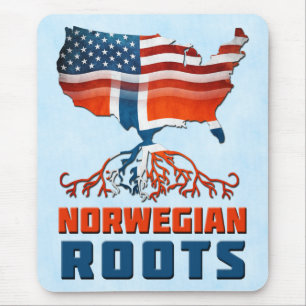 American Norwegian Roots Mousemat