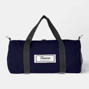 American Nostalgia Classic Minimal Blue Style Duffle Bag