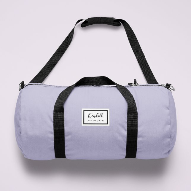 American Nostalgia Classic Simple Minimal Lilac Duffle Bag (Creator Uploaded)