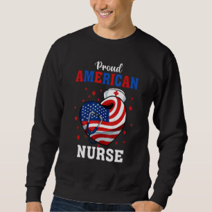 American Nurse For Memorial Day and 4th of July Sweatshirt