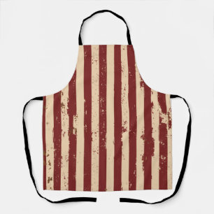 American Old Glory 4th of July Stripes  Apron
