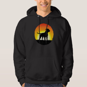 American Old Southern White Bulldog Retro 1 Hoodie