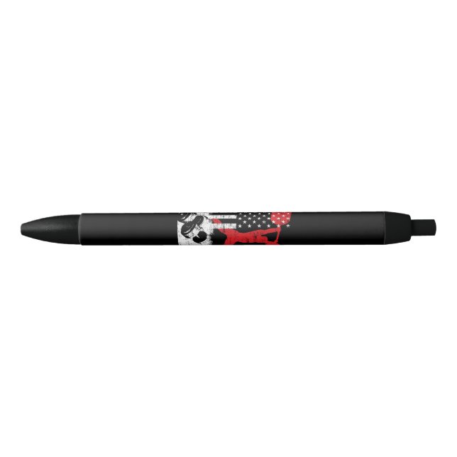 American Olympic Weightlifting Black Ink Pen (Front)