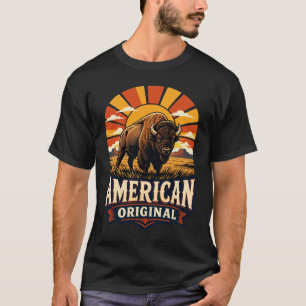 American Original Vintage Buffalo Bison T-Shirt