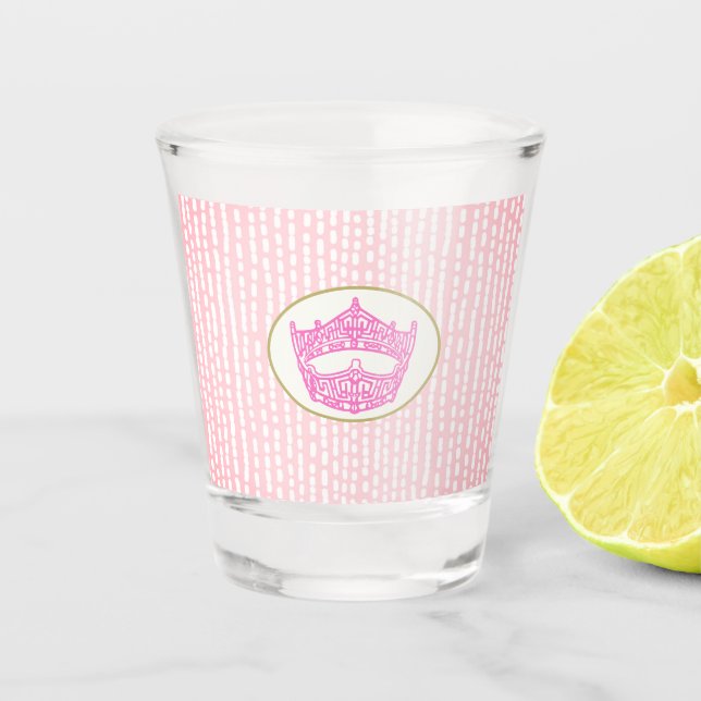 American pageant crown shot glass (Front)