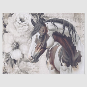 American Paint Horse Decoupage Tissue Paper