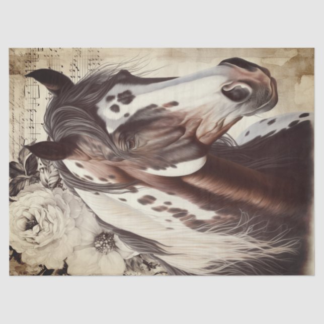 American Paint Horse Decoupage Tissue Paper (Front)