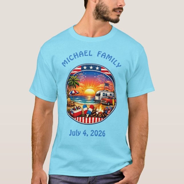 American party matching tee shirts (Front)