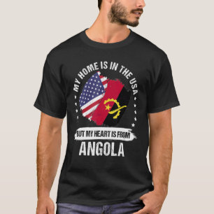 American Patriot Angola Flag American Angolan Root T-Shirt