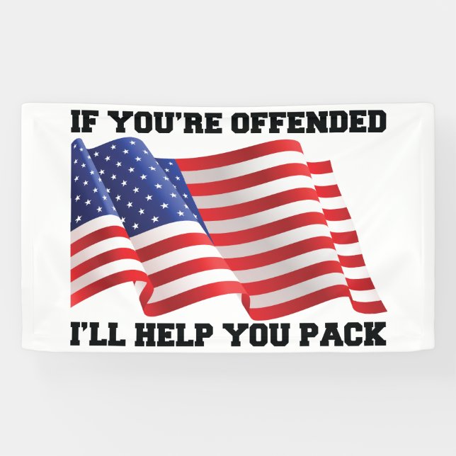 American patriot  banner (Horizontal)