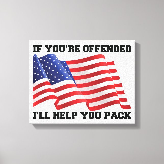 American patriot  canvas print (Front)