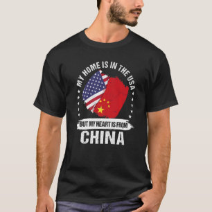 American Patriot China Flag American Chinese Roots T-Shirt