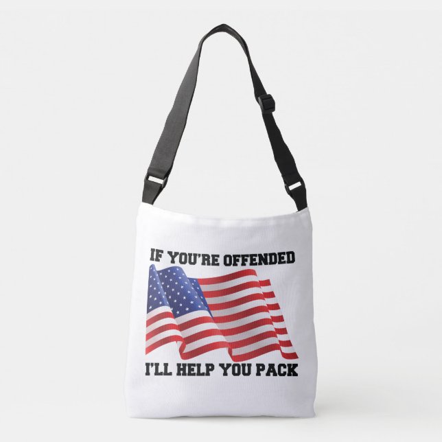 American patriot  crossbody bag (Front)