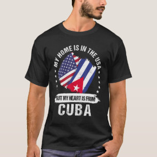 American Patriot Cuba Flag American Cuban Roots T-Shirt