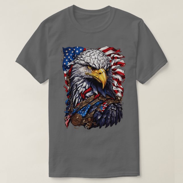 American Patriot Eagle T-Shirt (Design Front)