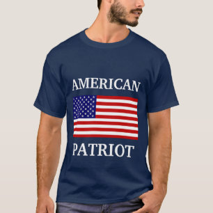 American Patriot Flag  Mens Navy Blue T-shirt