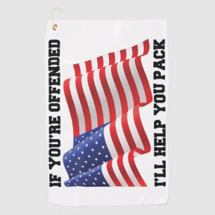 American patriot golf towel