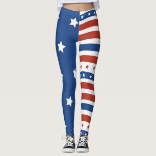 American Patriot Keep America Great Old Glory Leggings