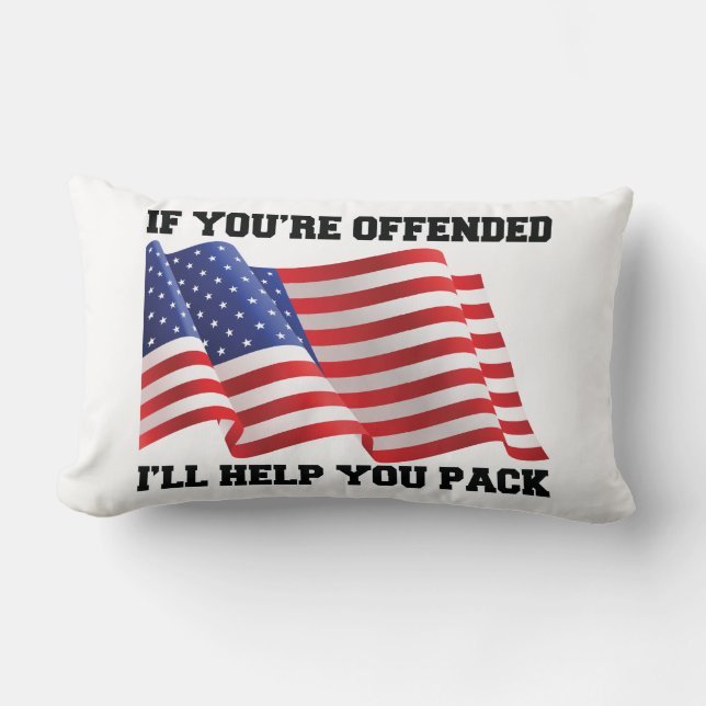 American patriot lumbar cushion (Front)