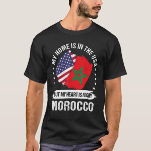American Patriot Morocco Flag American Morocco Roo T-Shirt