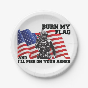 American Patriot Paper Plate