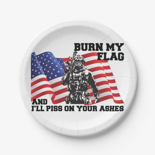 American Patriot Paper Plate (Front)