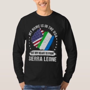 American Patriot Sierra Leone Flag American Roots T-Shirt