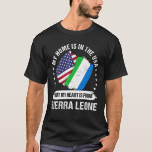 American Patriot Sierra Leone Flag American Roots T-Shirt
