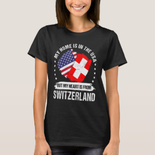 American Patriot Switzerland Flag American Swiss R T-Shirt