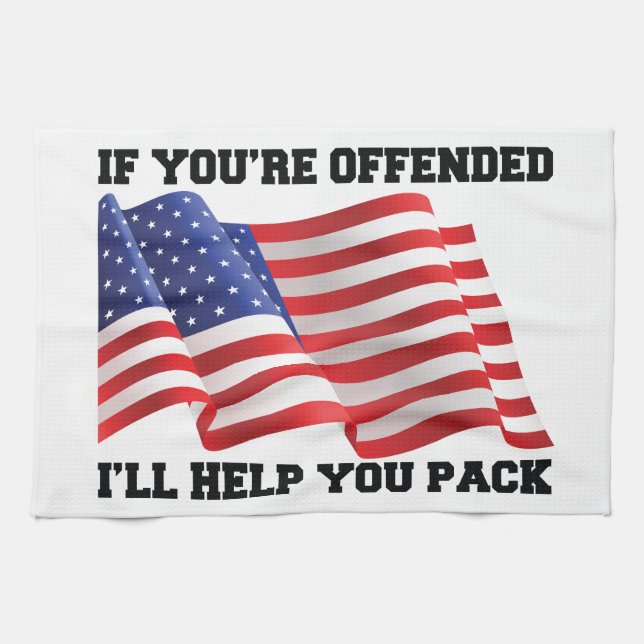 American patriot  tea towel (Horizontal)