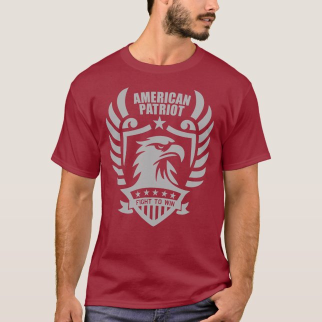 American Patriot Tee - Jarhead Maroon (Front)