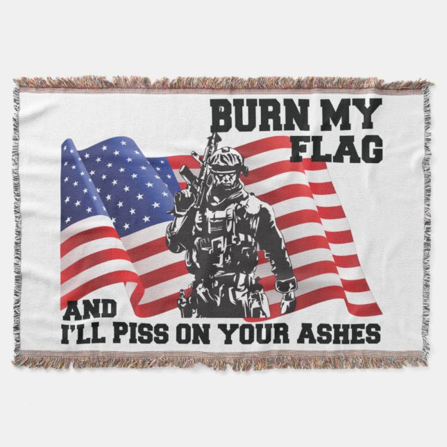 American Patriot  Throw Blanket (Front)