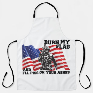 American Patriot Throw Pillow Apron