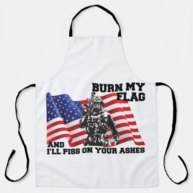 American Patriot Throw Pillow Apron (Front)