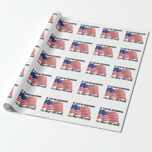 American patriot wrapping paper
