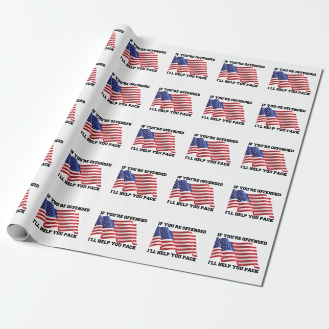 American patriot  wrapping paper (Unrolled)