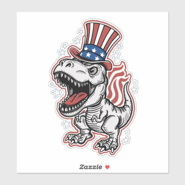 American Patriotic Dinosaur (Sheet)