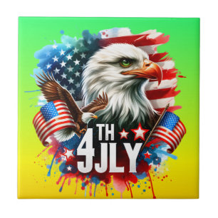 American Patriotic Eagle Sublimation-61905 Tile