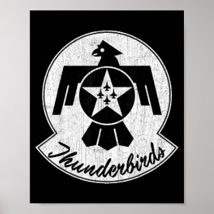 American Patriotic F16 Fighter 57th Wing Tbirds Gi Poster