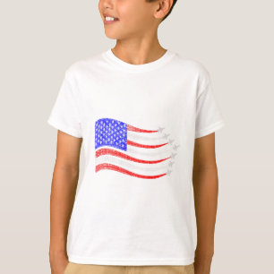 American Patriotic Fighter Jets Usa Flag Waving 4t T-Shirt