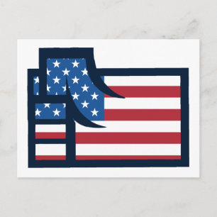 American Patriotic Fist Postcard